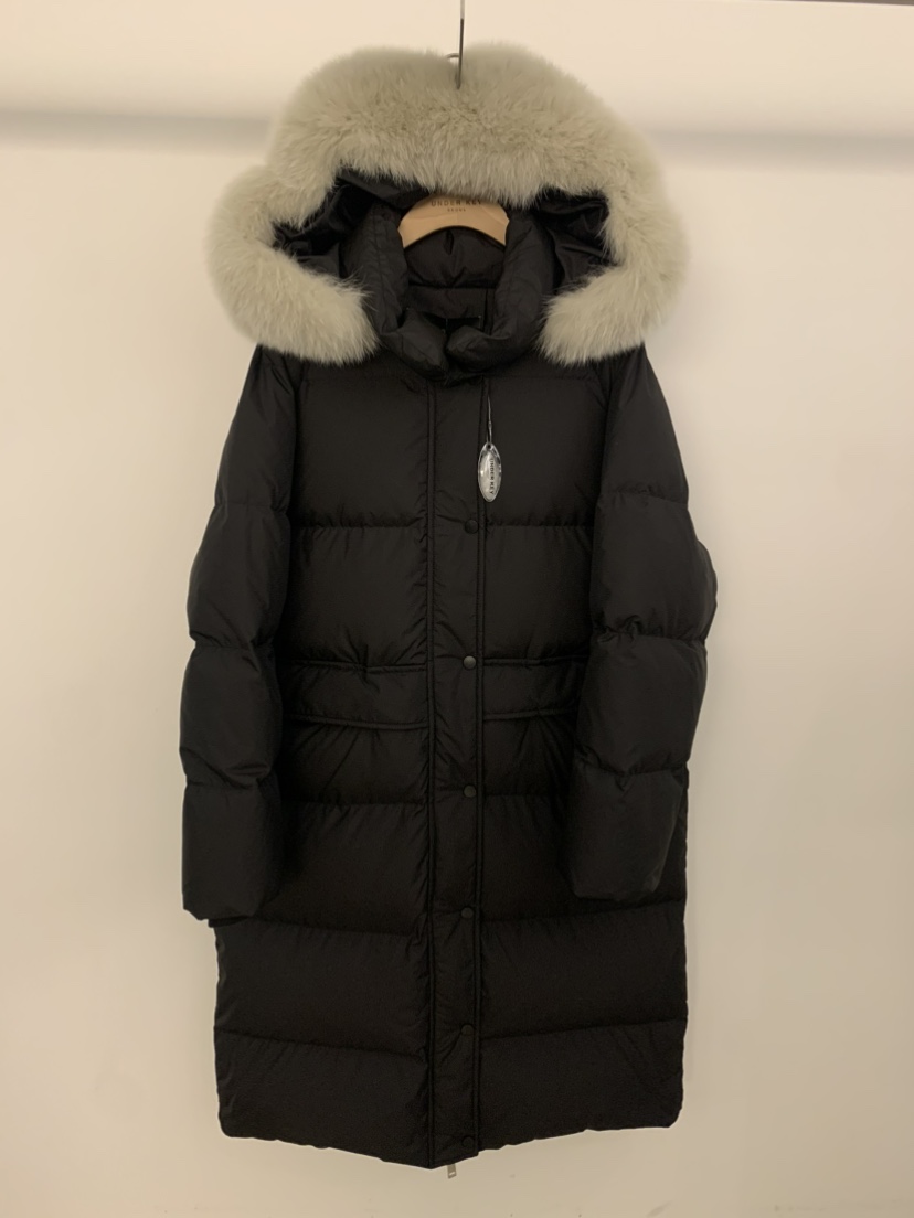 UNDER KEY韓國代購㊣女士新品人氣熱賣25秋冬長款羽絨服連帽UNDER KEY長款羽絨服圖色2