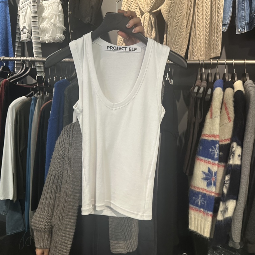 ELF-L韓國直郵㊣女士新品人氣熱賣時尚推薦25秋冬吊帶背心PROJECT ELF/ELF-L吊帶/背心圖色1