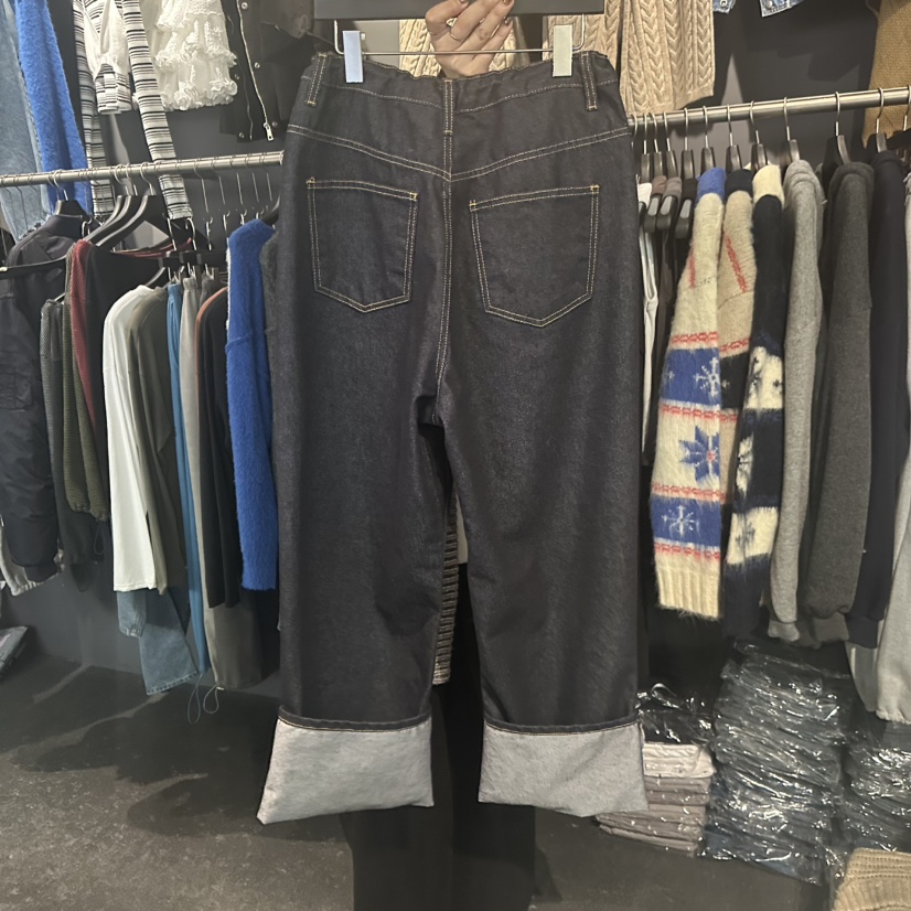 ELF-L東大門㊣實拍女士新品25秋冬熱賣推薦休閑職業牛仔褲PROJECT ELF/ELF-L牛仔褲