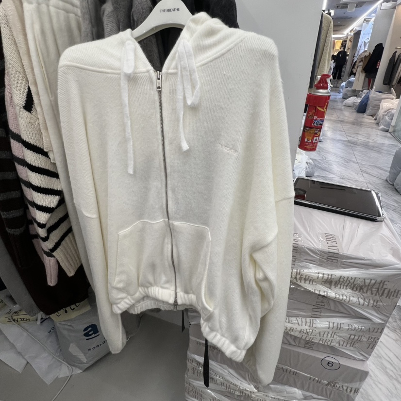 BREATHE東大門㊣直郵女士新品熱賣推薦時尚真品衛衣兜帽貂皮BREATHE衛衣圖色2