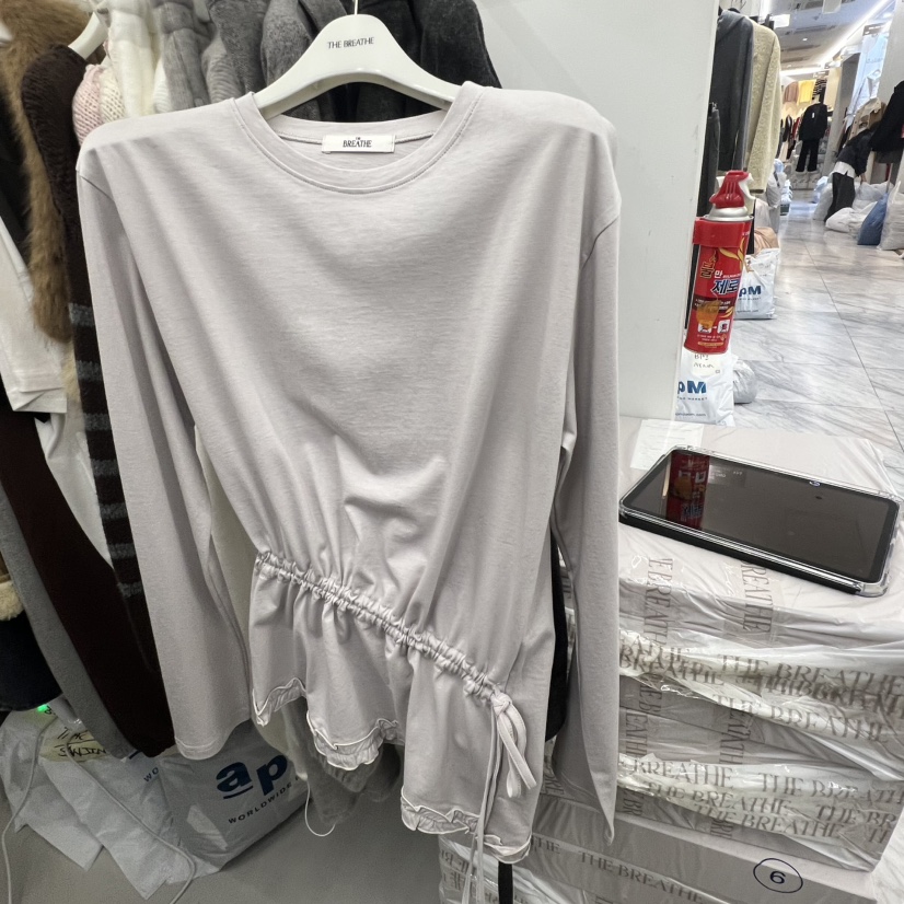BREATHE東大門㊣代購女士新款人氣推薦職業熱賣真品長袖T恤BREATHE長袖T恤圖色1