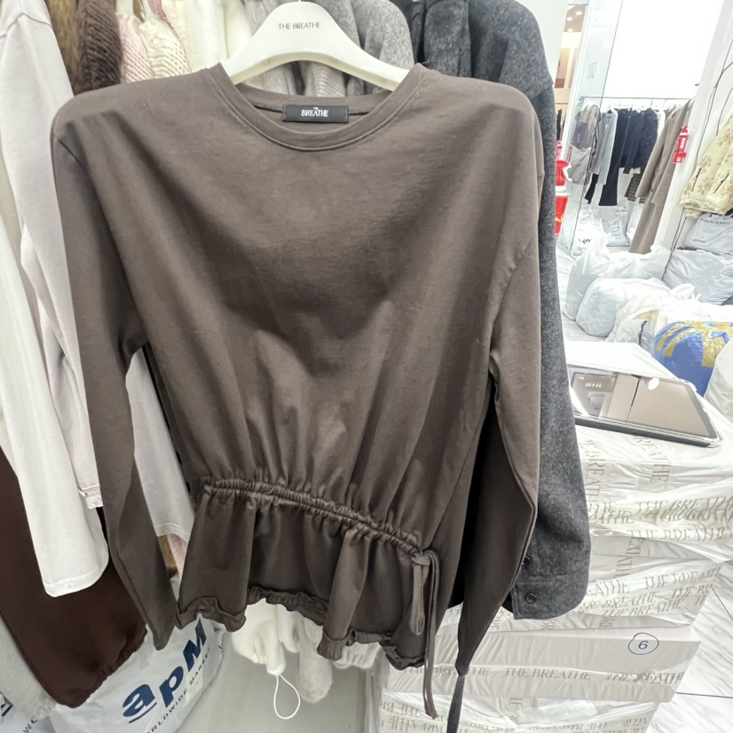 BREATHE東大門㊣代購女士新款人氣推薦職業熱賣真品長袖T恤BREATHE長袖T恤圖色2