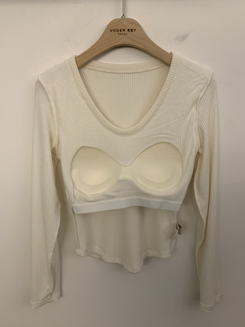 UNDER KEY東大門㊣實拍女裝新品真品時尚人氣25秋冬長袖T恤圓領UNDER KEY長袖T恤