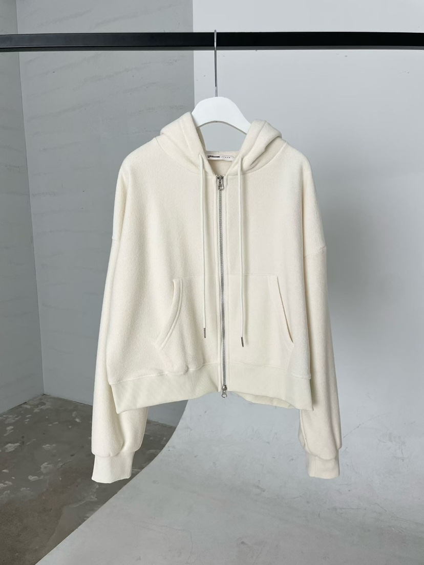 URBANE cloth東大門㊣代購女裝新品25秋冬時尚夾克連帽拉鏈衫URBANE cloth夾克