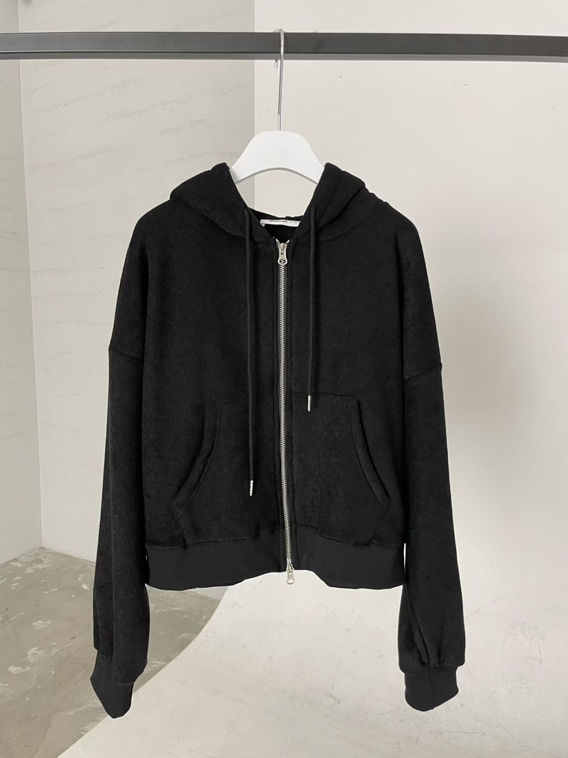 URBANE cloth東大門㊣代購女裝新品25秋冬時尚夾克連帽拉鏈衫URBANE cloth夾克圖色2