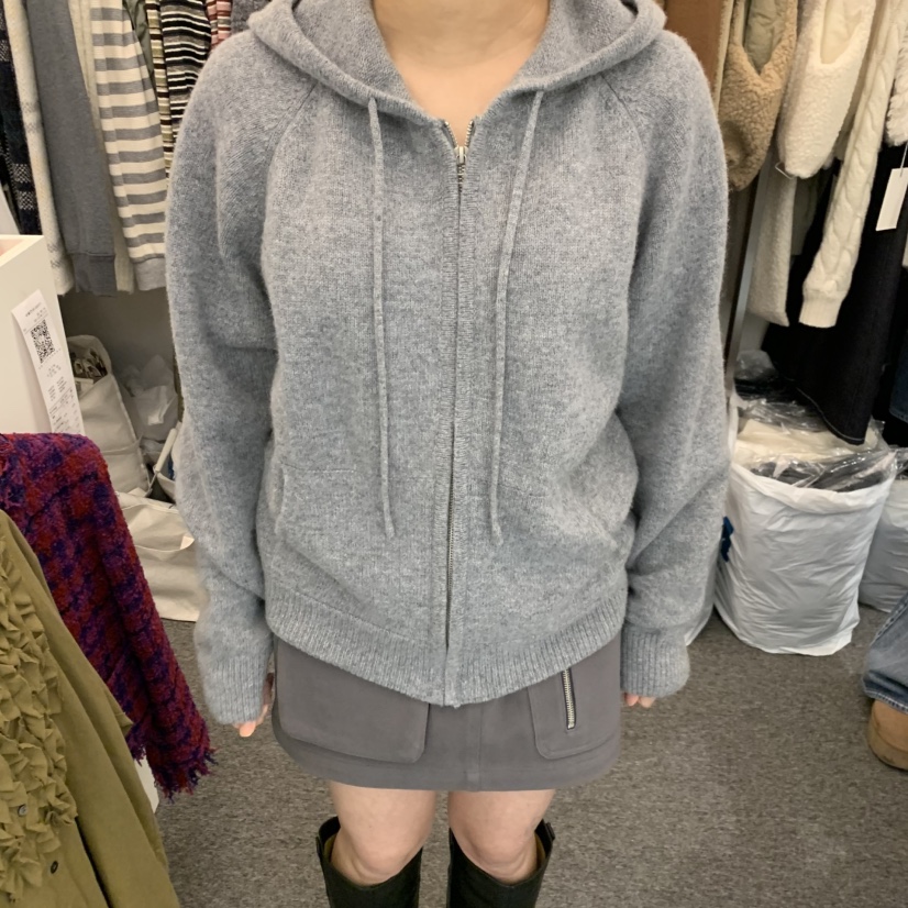 SALONDEMAG東大門㊣代購女士新品人氣推薦真品熱賣針織衫兜帽SALONDEMAG針織衫圖色1