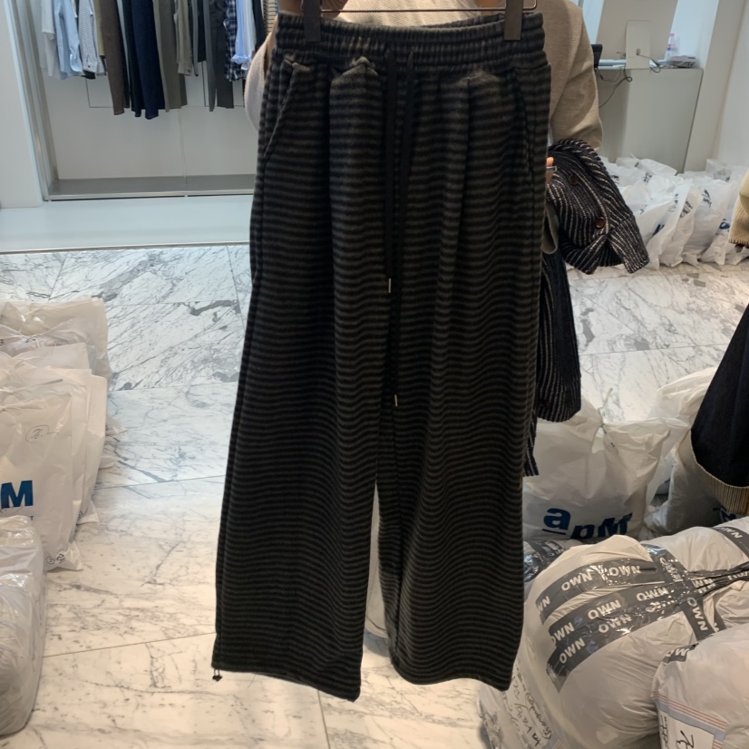 OWN東大門㊣代購女士新款真品推薦熱賣休閑25秋冬休閑褲條紋OWN休閑褲圖色2