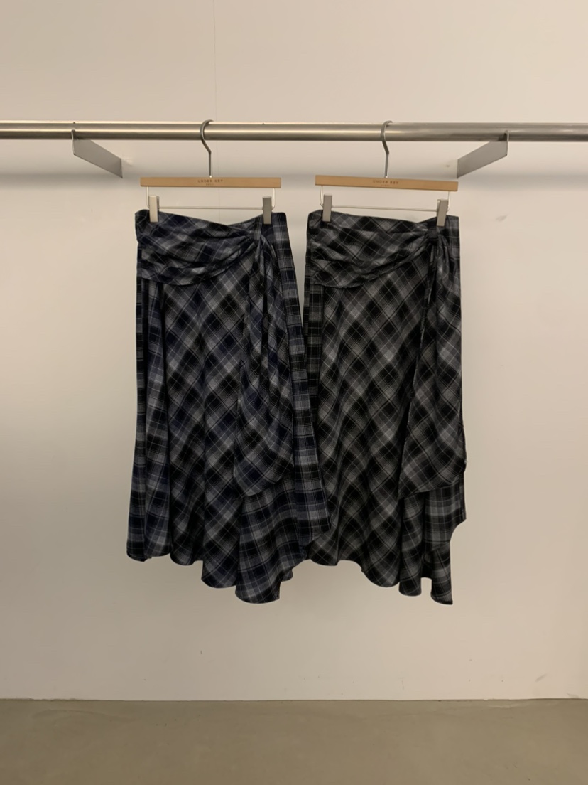 UNDER KEY韓國代購㊣女士新款25秋冬人氣熱賣時尚休閑長裙UNDER KEY長裙