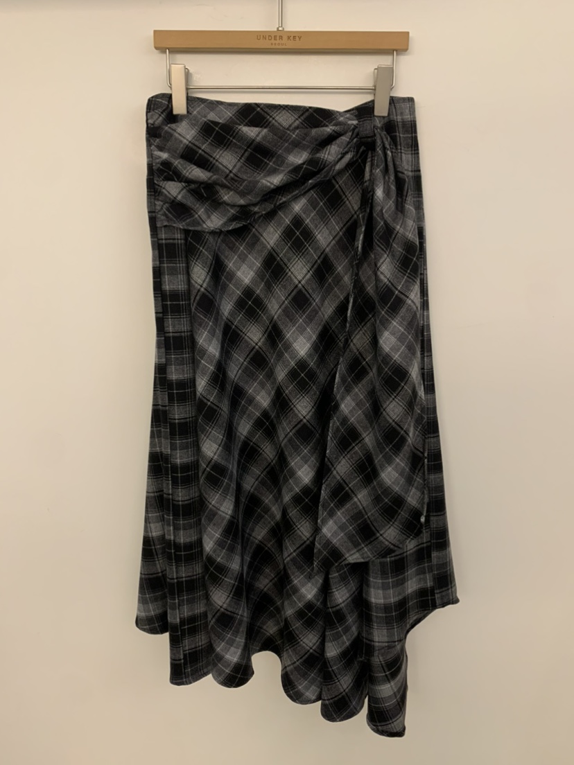 UNDER KEY韓國代購㊣女士新款25秋冬人氣熱賣時尚休閑長裙UNDER KEY長裙