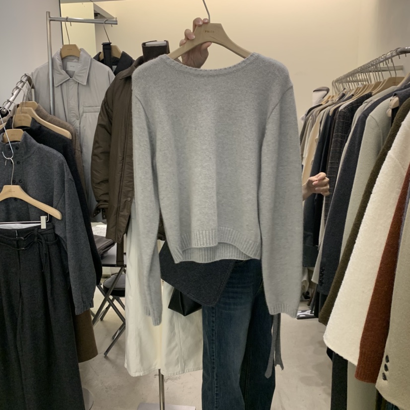 PHILO韓國代購㊣女裝新品25秋冬真品休閑熱賣職業時尚針織衫PHILO針織衫圖色2