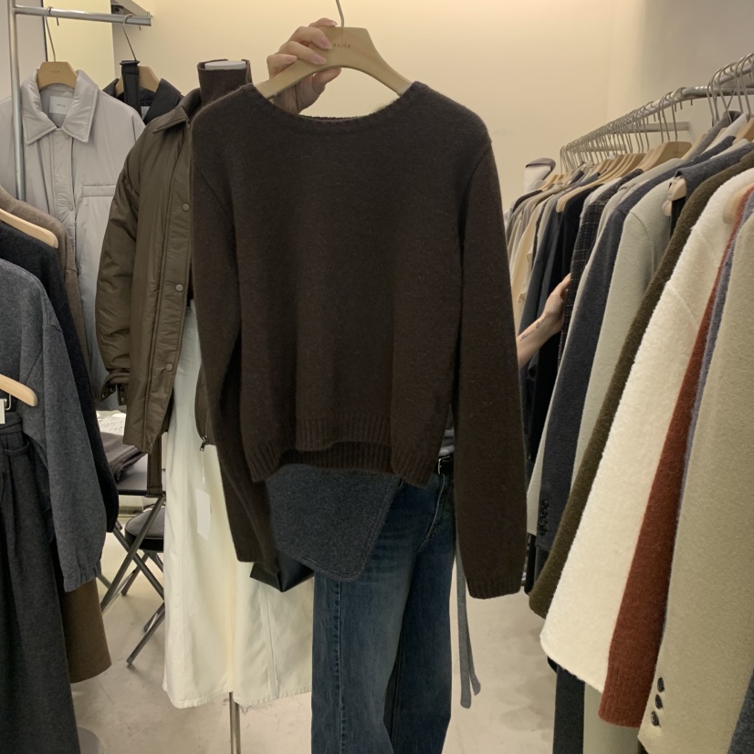 PHILO韓國代購㊣女裝新品25秋冬真品休閑熱賣職業時尚針織衫PHILO針織衫圖色3