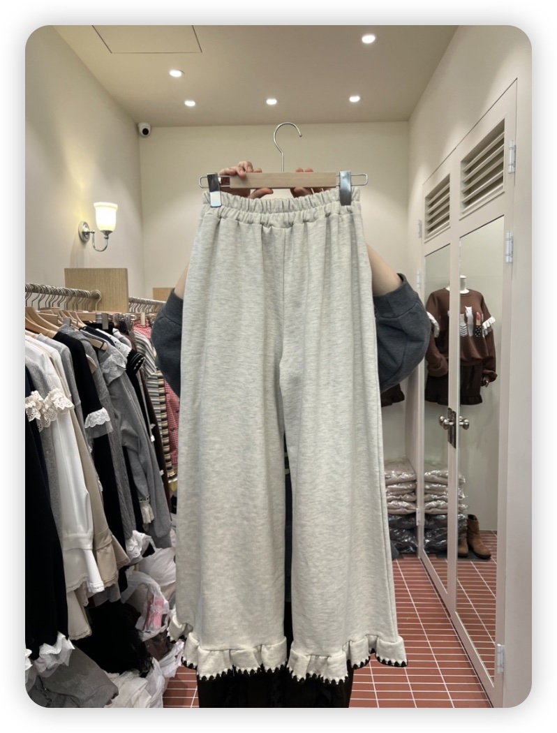 BE&amp;BE東大門㊣直郵女裝新款人氣真品25秋冬休閑褲加絨BE&be休閑褲