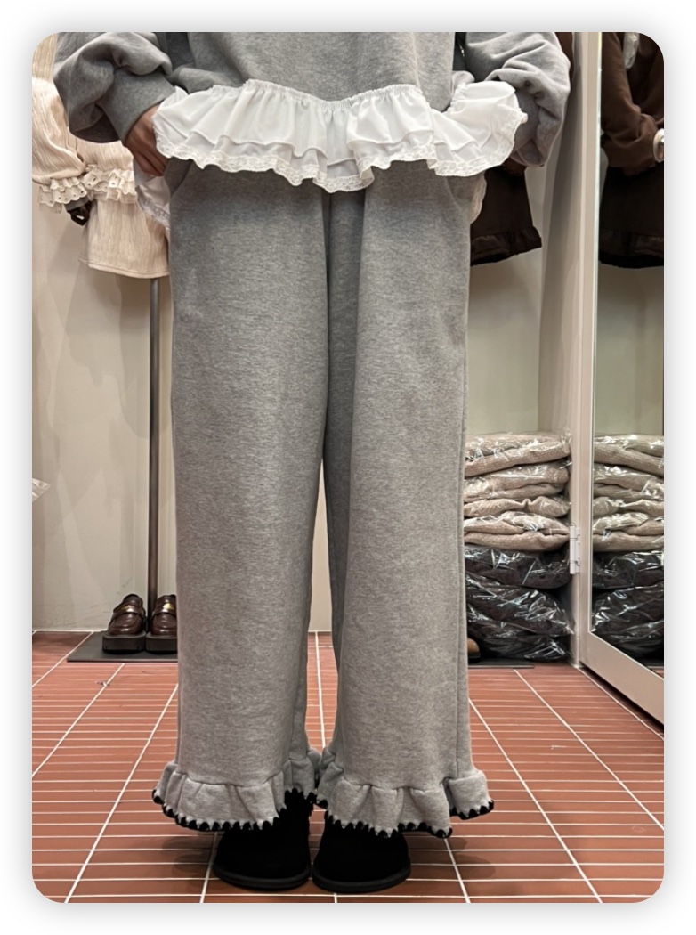 BE&amp;BE東大門㊣直郵女裝新款人氣真品25秋冬休閑褲加絨BE&be休閑褲圖色3