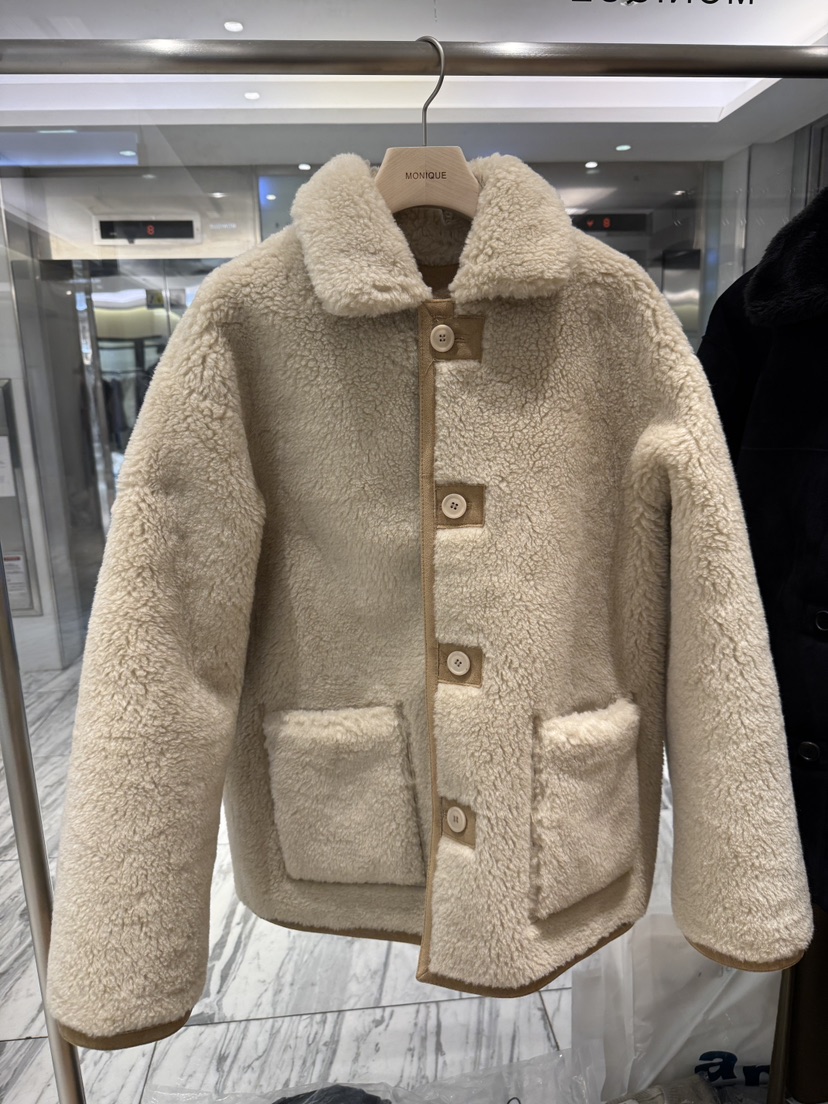 MONIQUE韓國直郵㊣女裝新款25秋冬熱賣休閑時尚推薦夾克兩面MONIQUE夾克