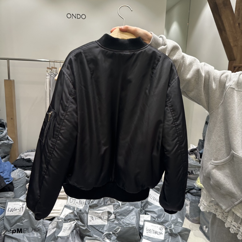 ONDO-P韓國直郵㊣女裝新款職業25秋冬人氣推薦夾克里外穿花朵ONDO-P夾克