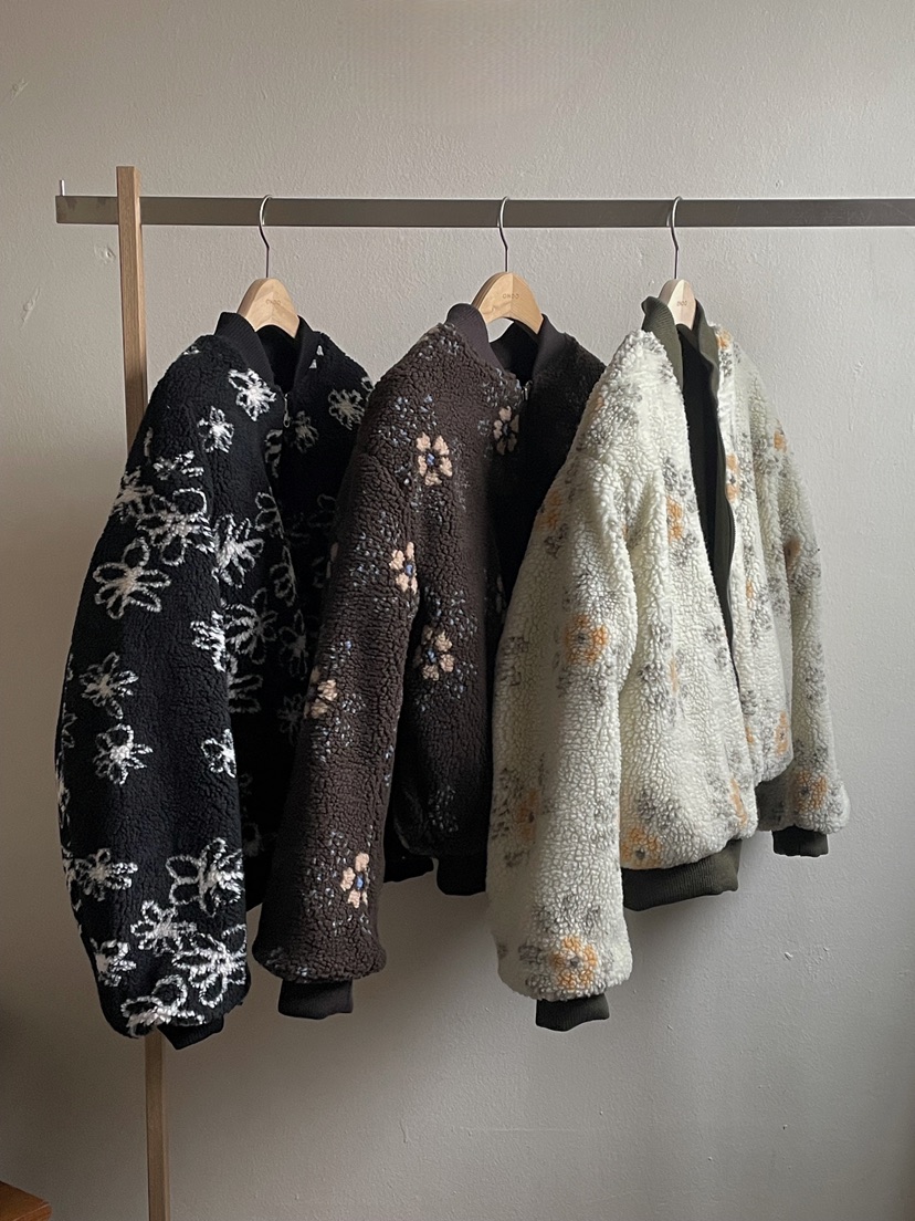 ONDO-P韓國直郵㊣女裝新款職業25秋冬人氣推薦夾克里外穿花朵ONDO-P夾克