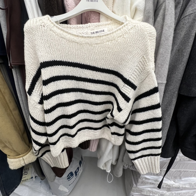 BREATHE韓國代購㊣女裝新款真品職業熱賣推薦25秋冬人氣針織衫BREATHE針織衫圖色1