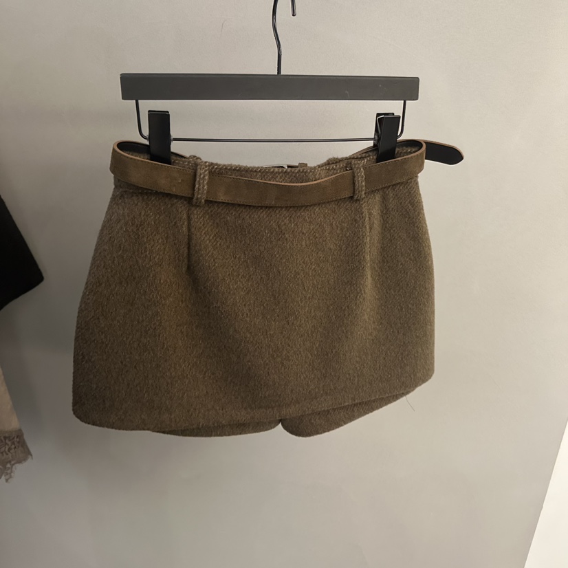 PROJECT WAVE-P韓國代購㊣女士新款時尚休閑裙褲不含腰帶PROJECT WAVE裙褲