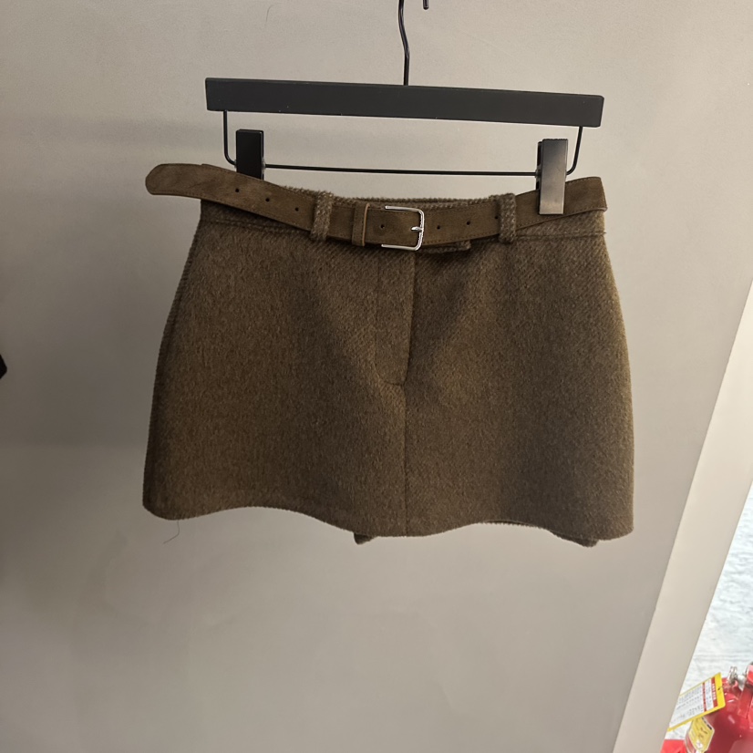 PROJECT WAVE-P韓國代購㊣女士新款時尚休閑裙褲不含腰帶PROJECT WAVE裙褲圖色1