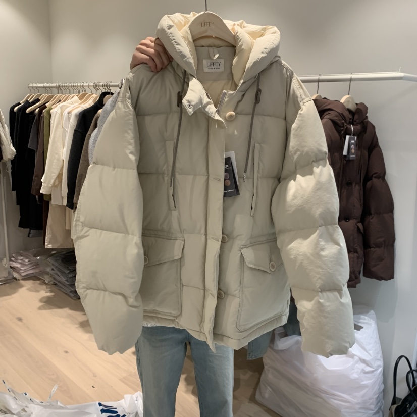LIFFEY東大門㊣實拍女裝新品推薦25秋冬短款羽絨服填充鴨絨LIFFEY短款羽絨服圖色1