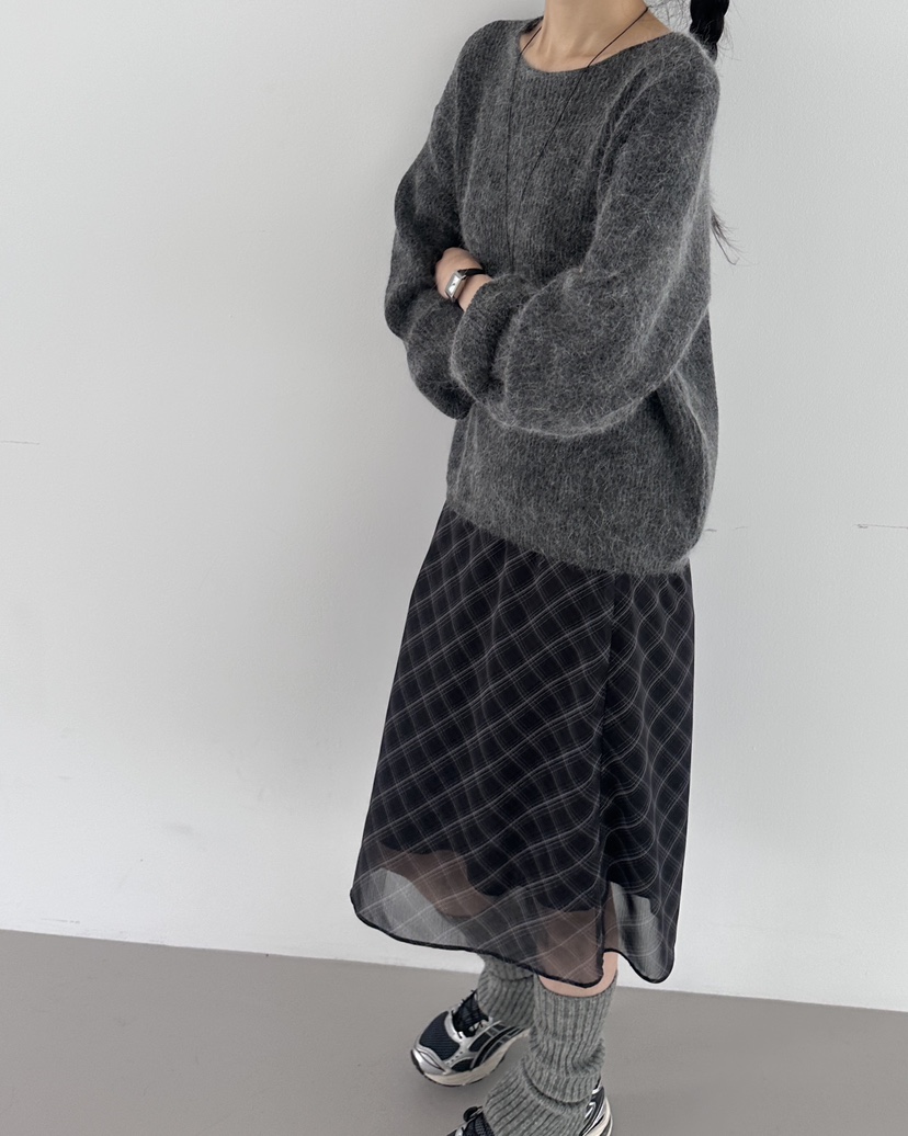 HOWDY韓國代購㊣女裝新款熱賣職業人氣推薦休閑25秋冬針織衫howdy針織衫