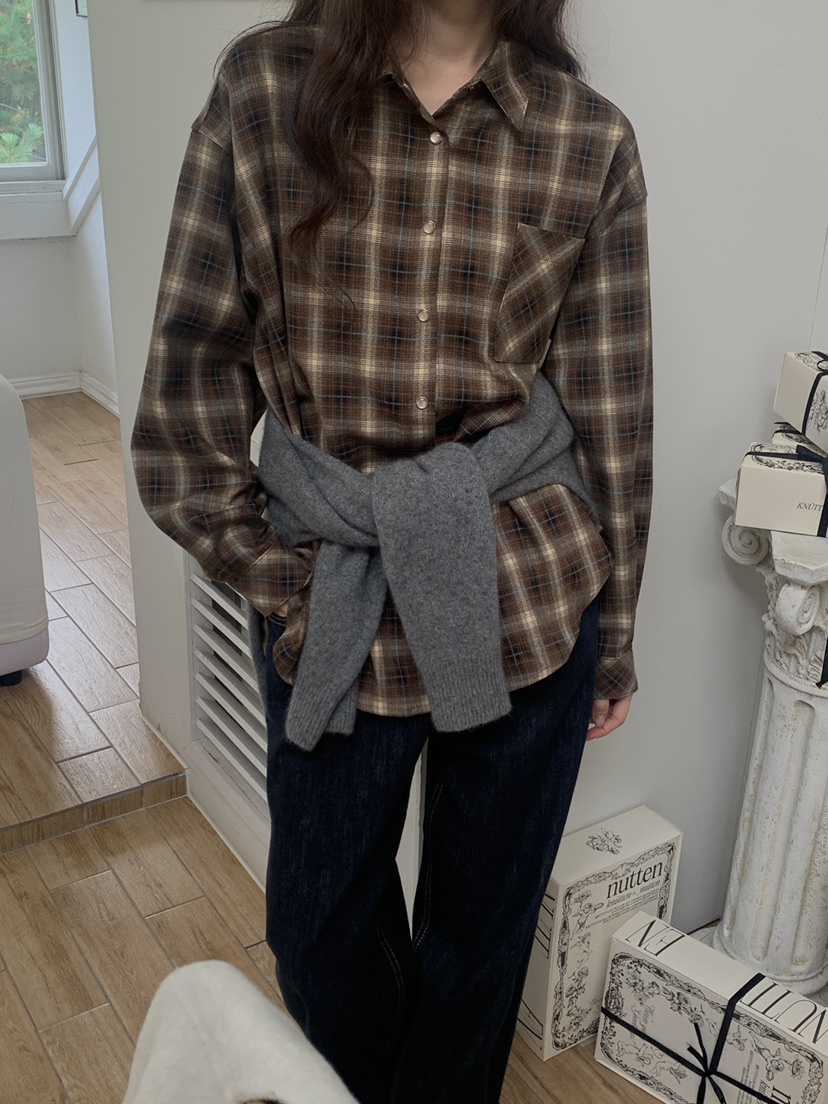 LOGARDEN韓國直郵㊣女士新品時尚休閑熱賣職業推薦襯衫蕾絲衫LO GARDEN襯衫/蕾絲衫