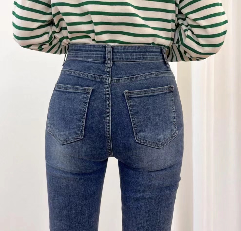 UB 40韓國代購㊣女裝新款推薦25秋冬真品職業時尚熱賣牛仔褲UB 40牛仔褲