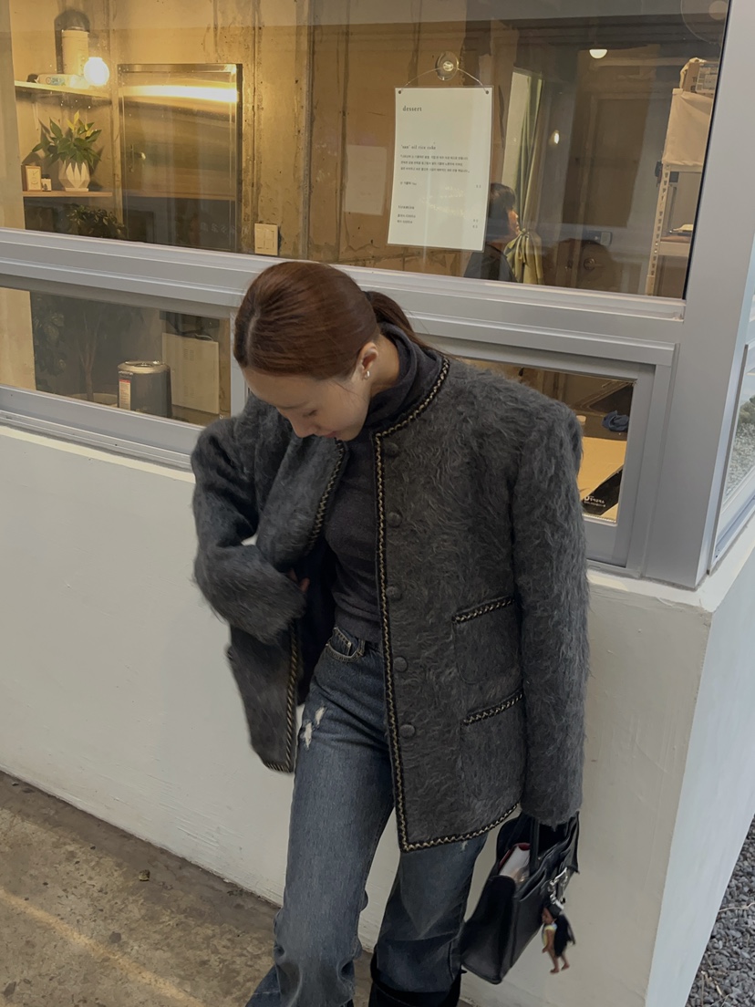 MADE-P東大門㊣實拍女裝新款25秋冬真品職業推薦時尚人氣夾克MADE-P夾克