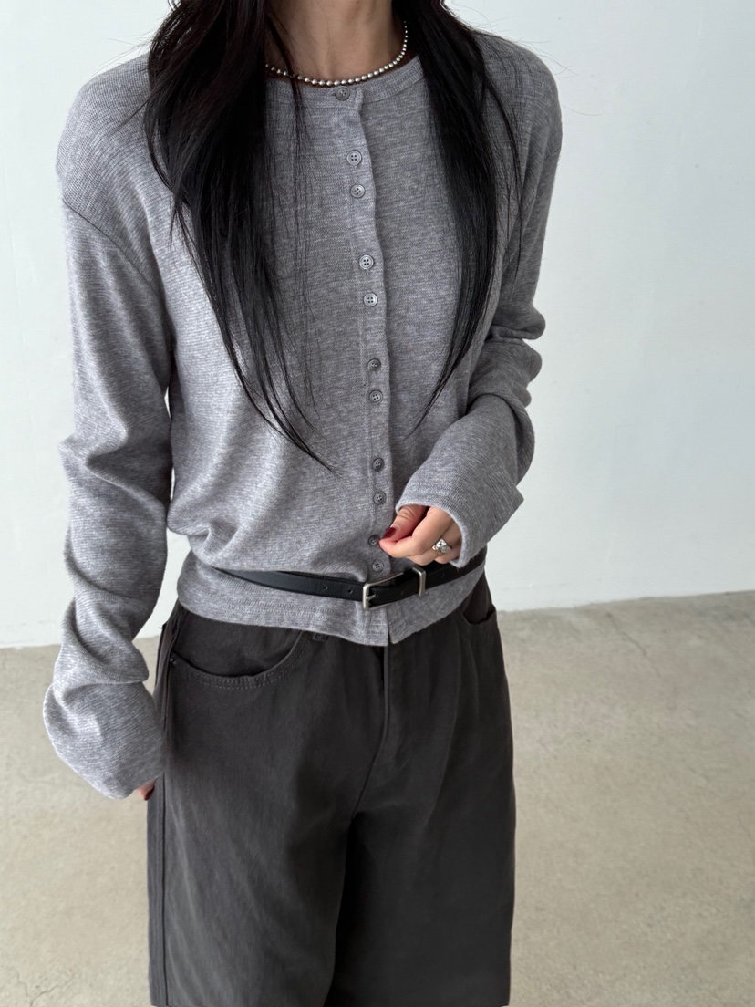 TAUPE東大門㊣代購女士新款真品時尚休閑推薦25秋冬針織衫紐扣TAUPE針織衫