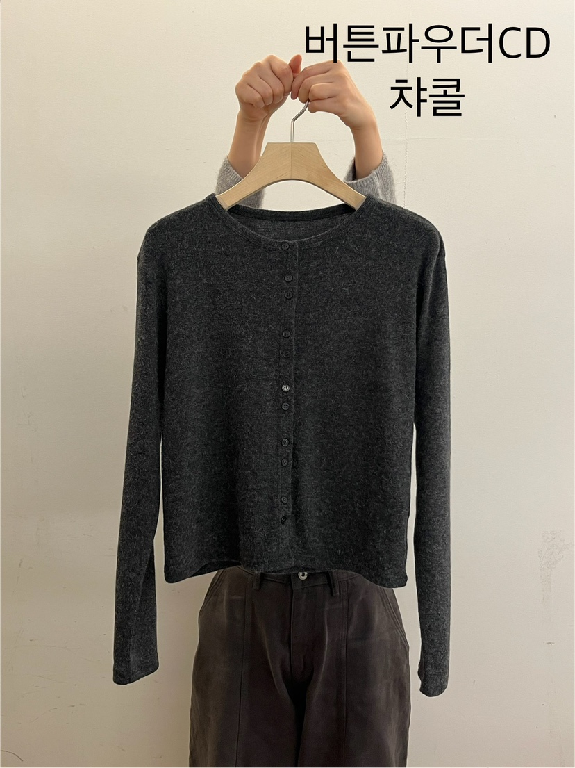 TAUPE東大門㊣代購女士新款真品時尚休閑推薦25秋冬針織衫紐扣TAUPE針織衫圖色4