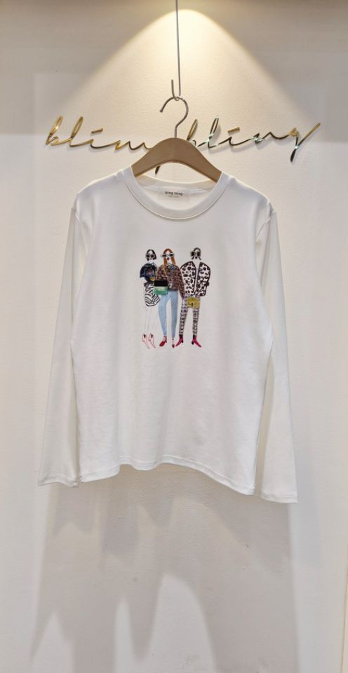 RICO東大門㊣實拍女士新款推薦人氣真品熱賣休閑職業長袖T恤bling bling/RICO長袖T恤圖色1