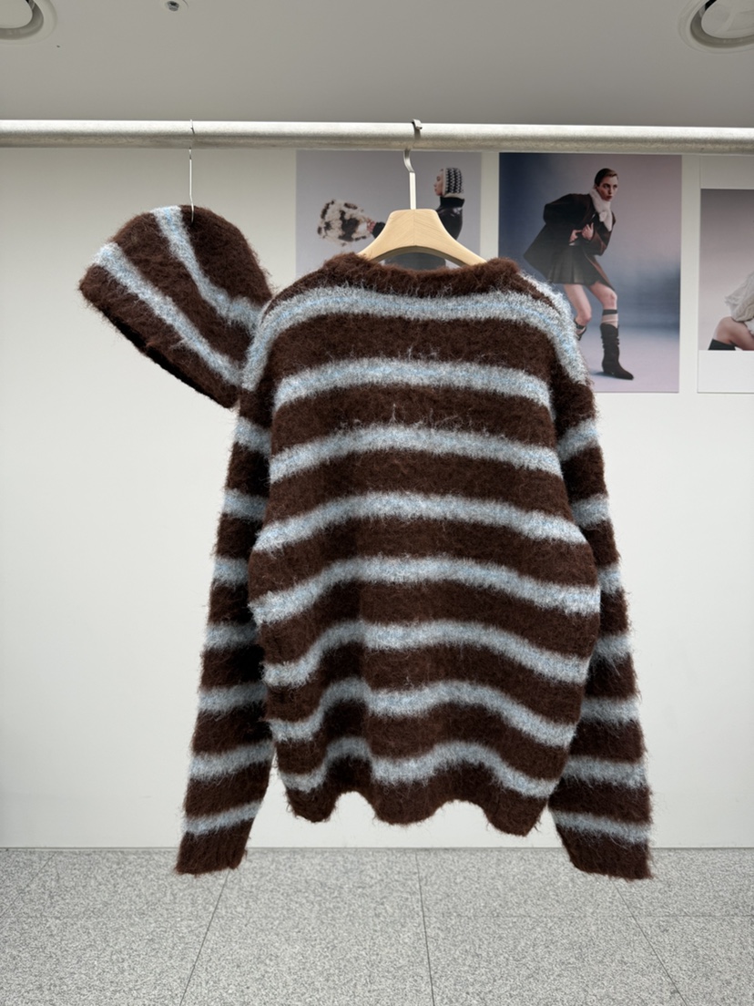 MADE-P東大門㊣代購女裝新品推薦時尚休閑職業針織衫含帽子MADE-P針織衫