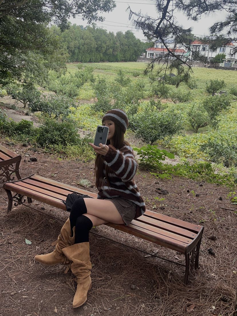 MADE-P東大門㊣代購女裝新品推薦時尚休閑職業針織衫含帽子MADE-P針織衫