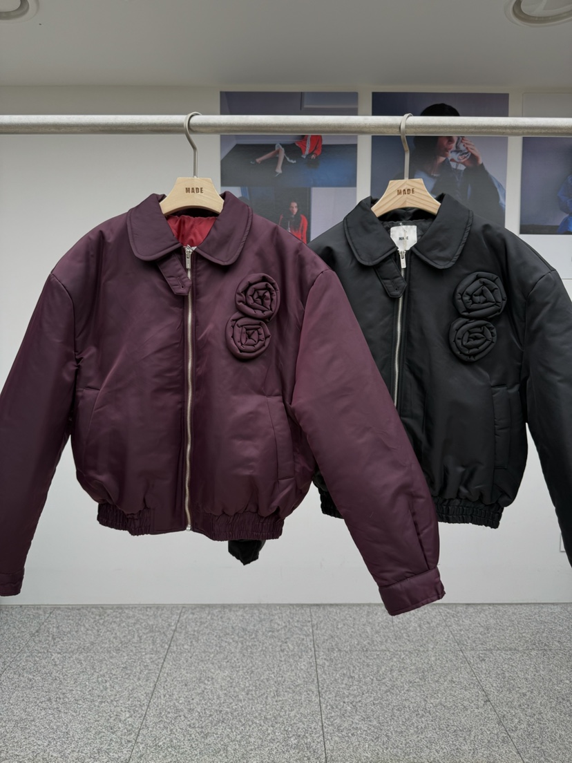 MADE-P東大門㊣直郵女裝新款休閑時尚推薦真品職業短款棉服MADE-P短款棉服