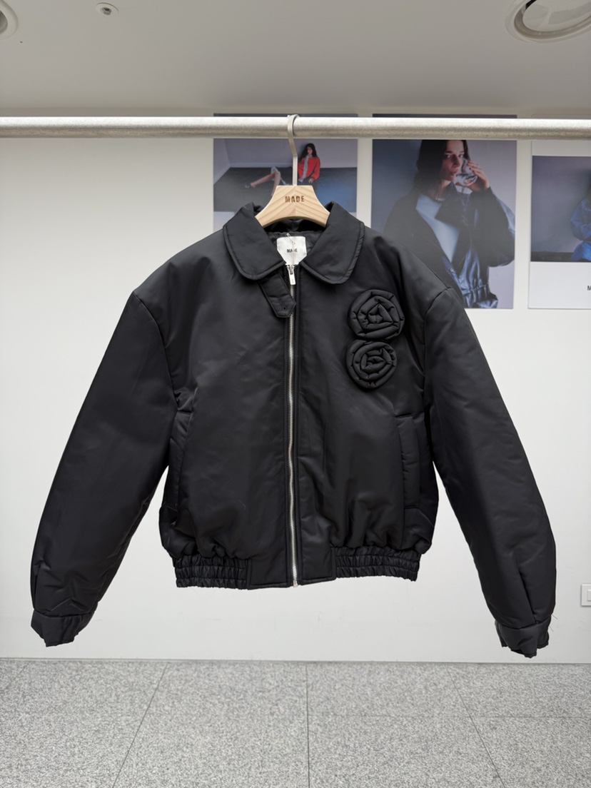 MADE-P東大門㊣直郵女裝新款休閑時尚推薦真品職業短款棉服MADE-P短款棉服圖色2