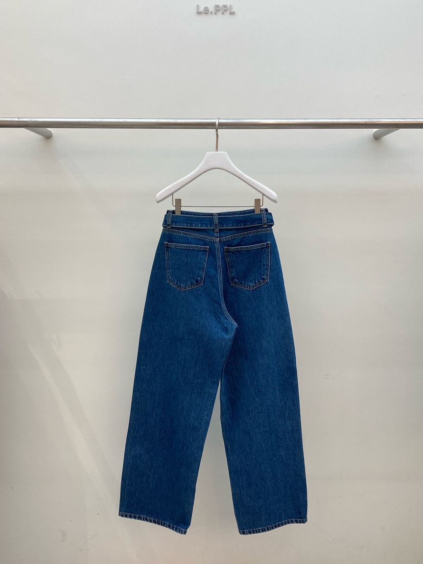 LE-PPL東大門㊣直郵女士新品人氣休閑時尚牛仔褲含腰帶系腰帶LE-PPL牛仔褲