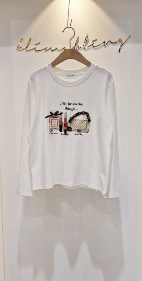 RICO東大門㊣代購女士新款時尚休閑熱賣人氣職業25秋冬長袖T恤bling bling/RICO長袖T恤圖色2