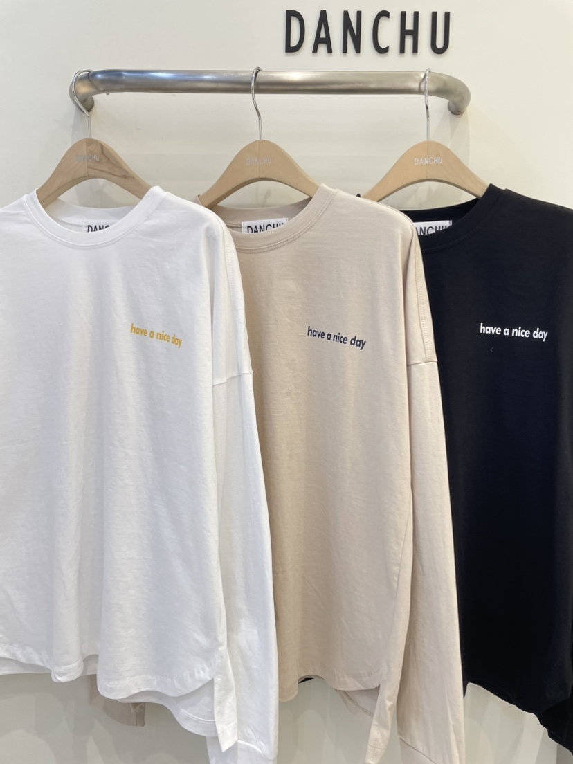 DANCHU韓國直郵㊣女士新品推薦時尚人氣熱賣真品25秋冬長袖T恤DANCHU長袖T恤