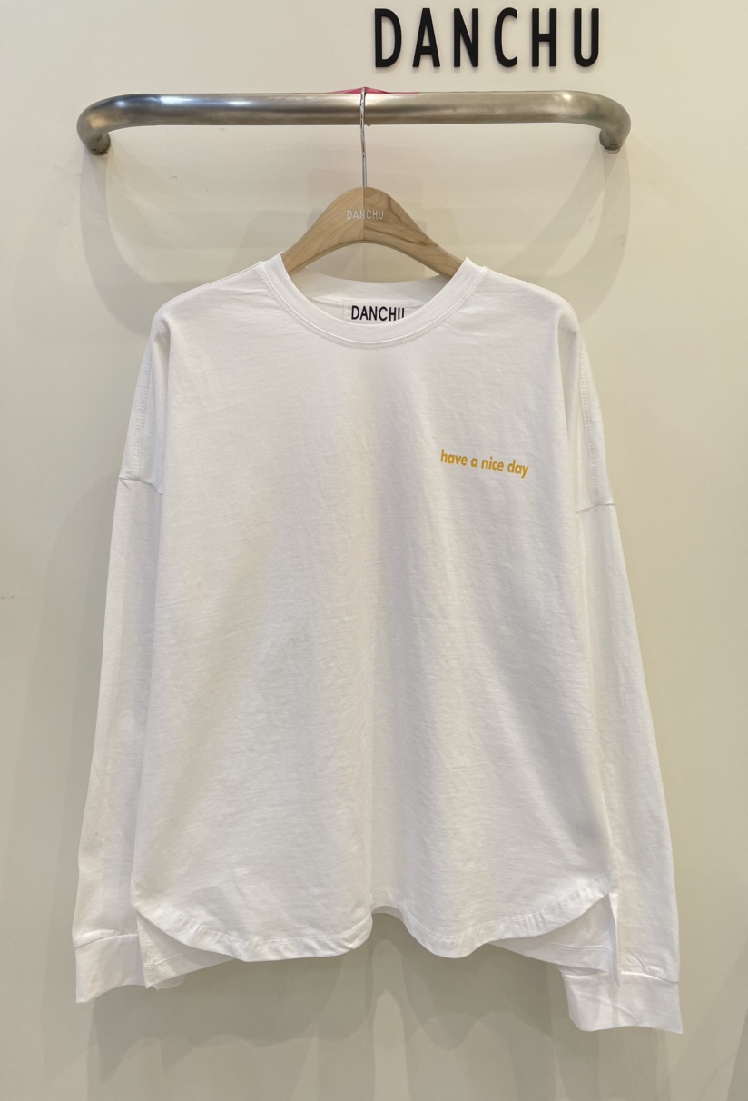 DANCHU韓國直郵㊣女士新品推薦時尚人氣熱賣真品25秋冬長袖T恤DANCHU長袖T恤圖色1