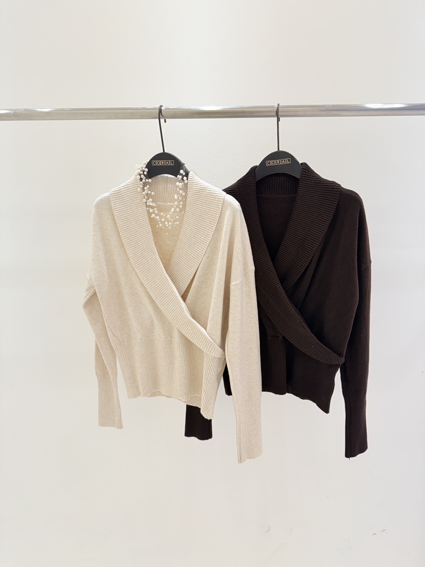 CORAL東大門㊣實拍女裝新品25秋冬休閑熱賣推薦真品時尚針織衫CORAL針織衫