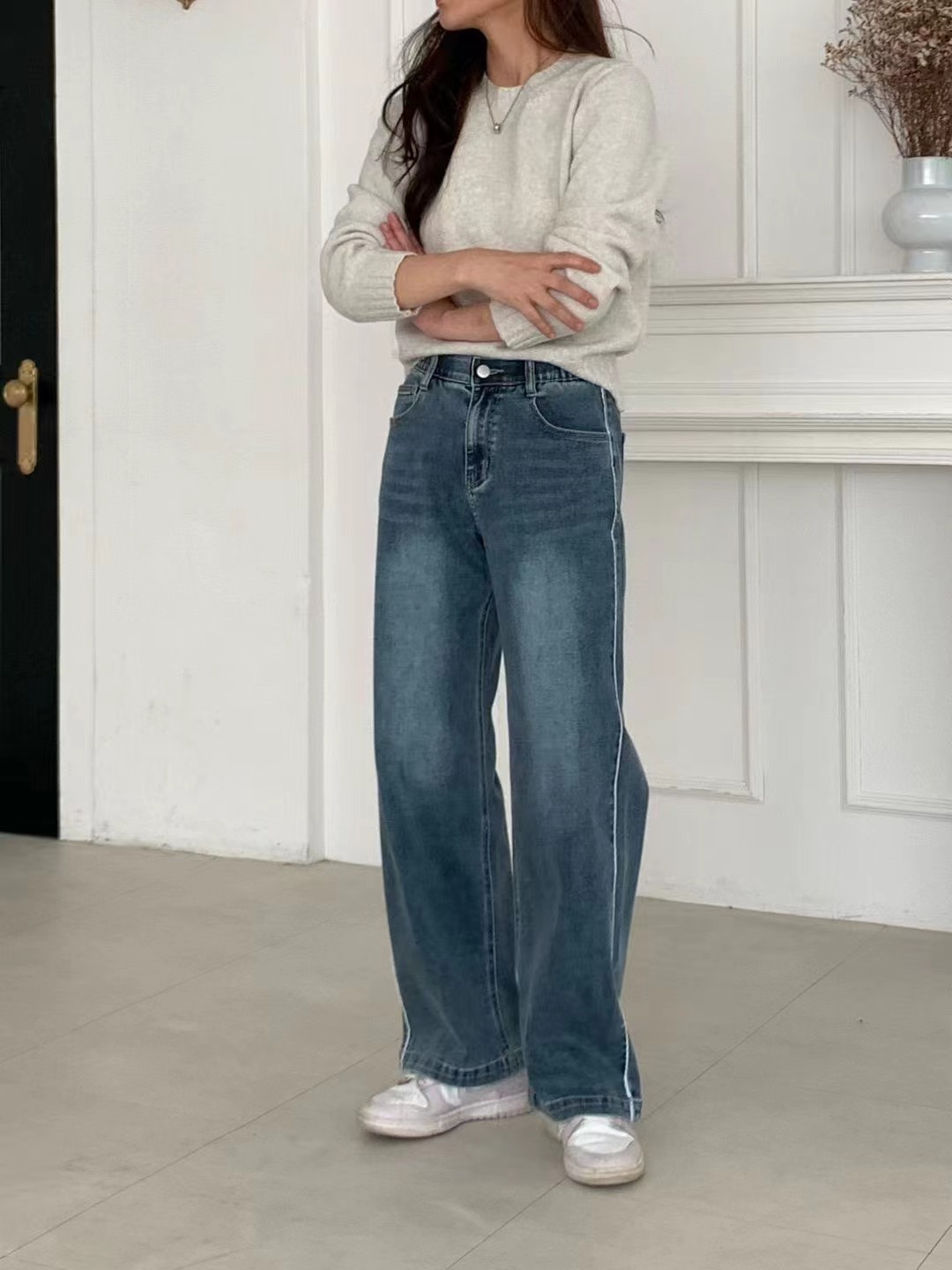 UB 40東大門㊣代購女裝新品熱賣人氣25秋冬真品推薦牛仔褲UB 40牛仔褲