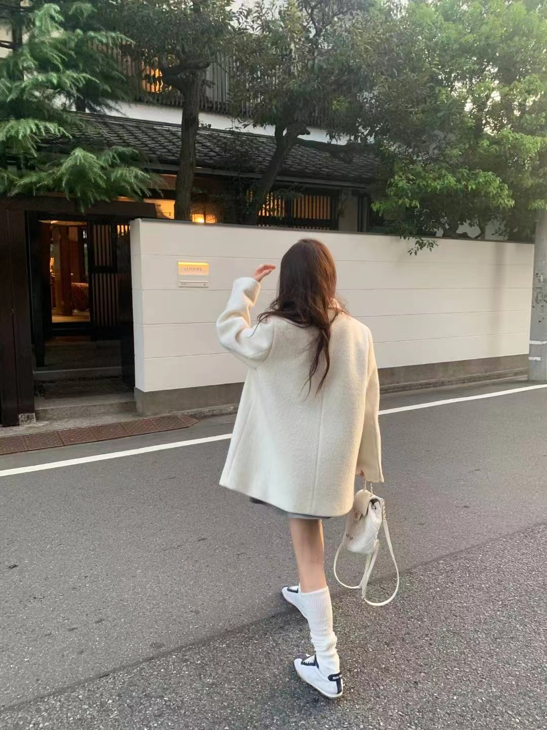 MIELLE-미엘르-OT東大門㊣代購女士新品25秋冬中長款大衣MIELLE-미엘르-OT中長款大衣