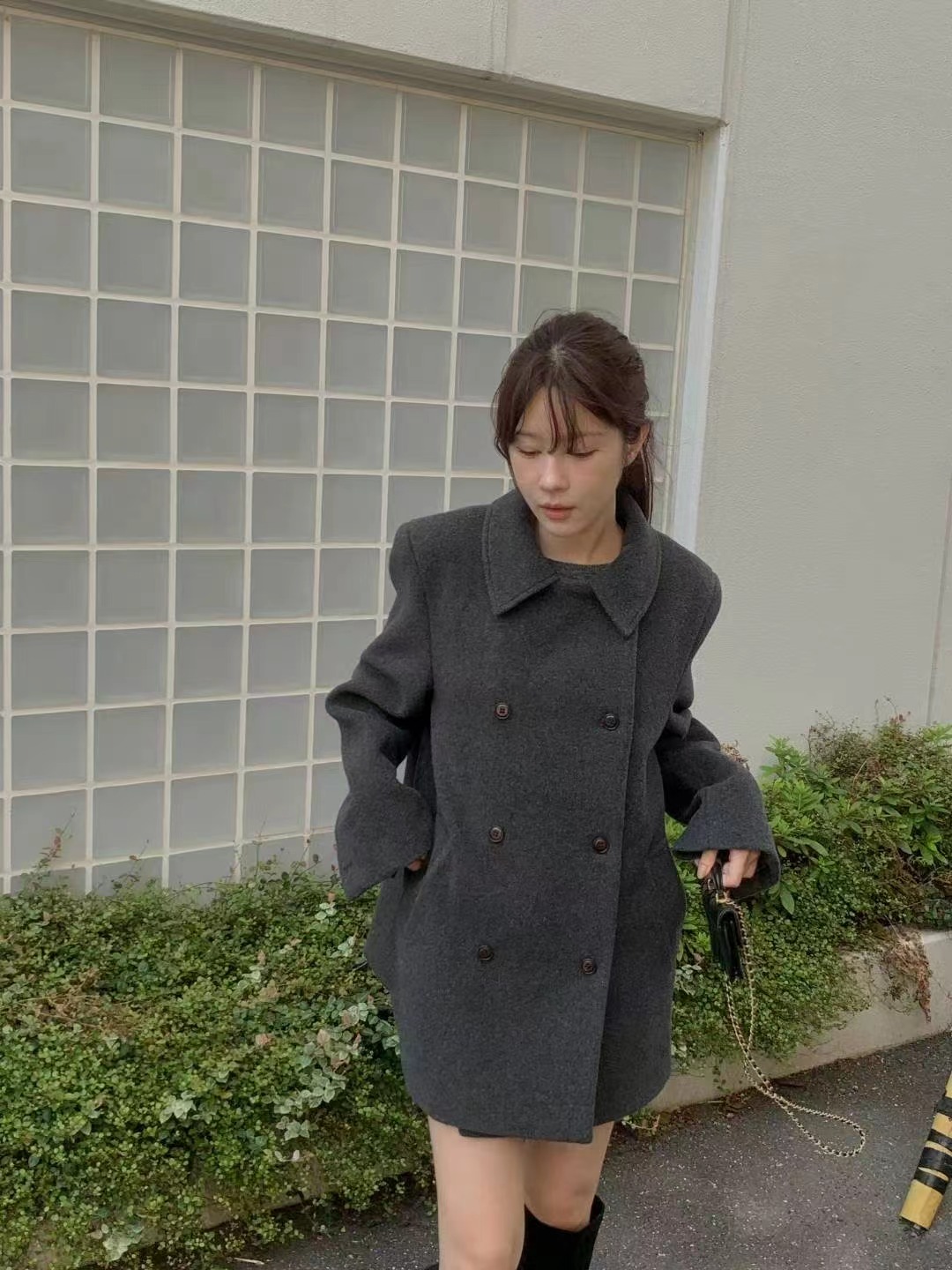 MIELLE-미엘르-OT東大門㊣代購女士新品25秋冬中長款大衣MIELLE-미엘르-OT中長款大衣圖色3