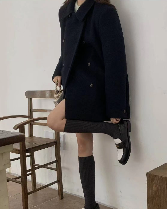 MIELLE-미엘르-OT東大門㊣代購女士新品25秋冬中長款大衣MIELLE-미엘르-OT中長款大衣圖色4