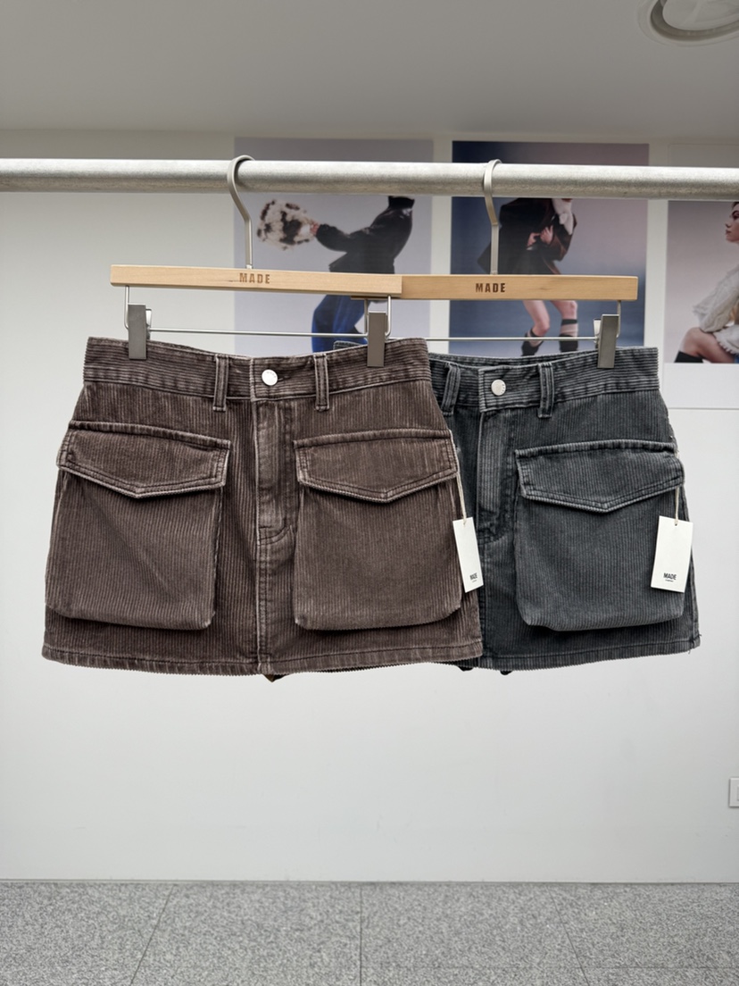 MADE-P東大門㊣直郵女裝新品人氣25秋冬真品時尚熱賣休閑短裙MADE-P短裙