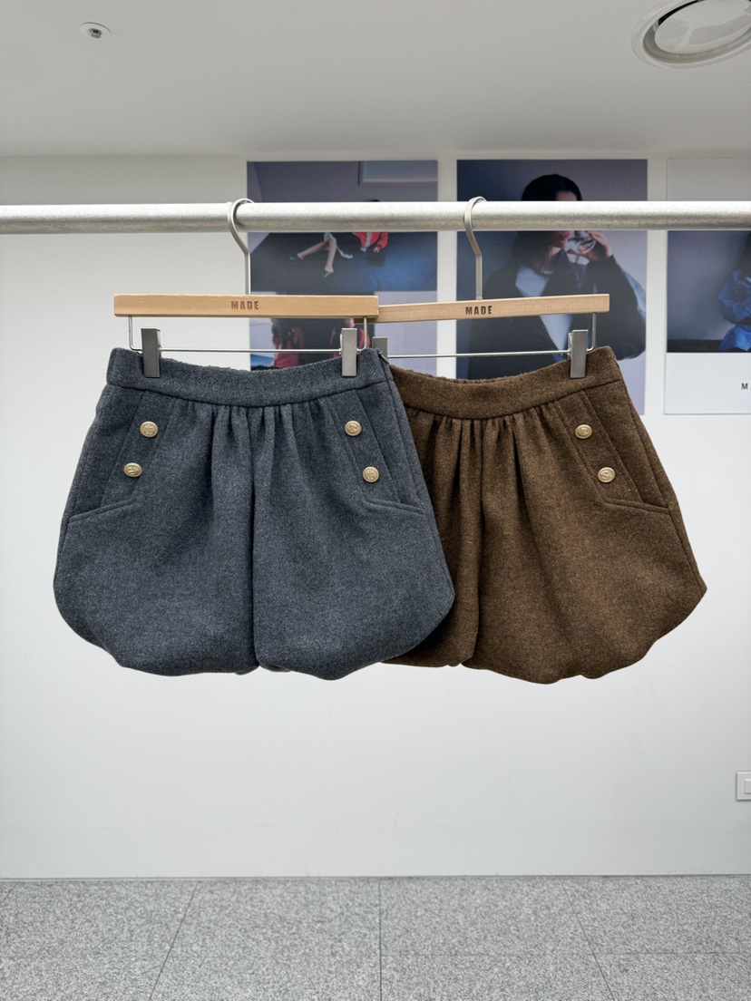 MADE-P韓國直郵㊣女裝新品人氣休閑熱賣推薦真品25秋冬短褲MADE-P短褲