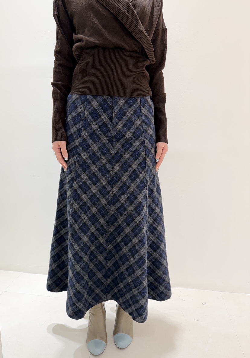 CORAL東大門㊣實拍女士新款推薦熱賣休閑真品職業人氣長裙格紋CORAL長裙