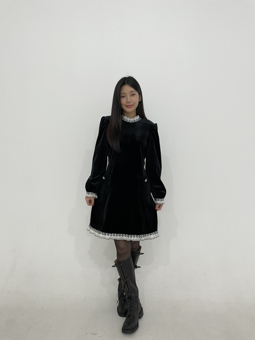 ANNA VERRY-P東大門㊣實拍女士新款真品休閑時尚熱賣連衣裙ANNA VERRY-P連衣裙圖色1