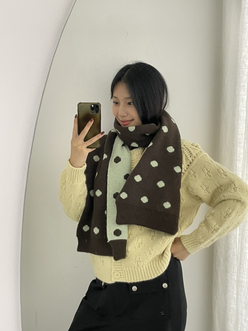 ANNA VERRY-P韓國代購㊣女裝新款時尚職業推薦人氣圍巾披肩ANNA VERRY-P圍巾/披肩圖色3