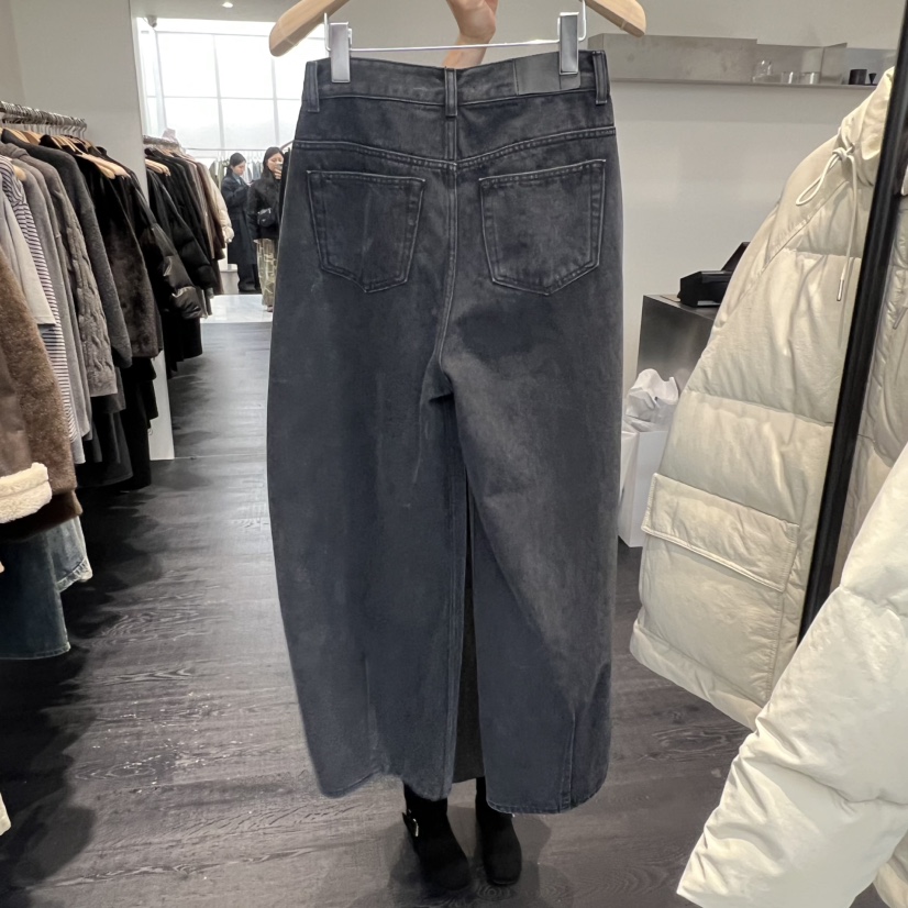 OBJECT韓國代購㊣女士新品25秋冬休閑時尚推薦熱賣牛仔褲加絨OBJECT牛仔褲